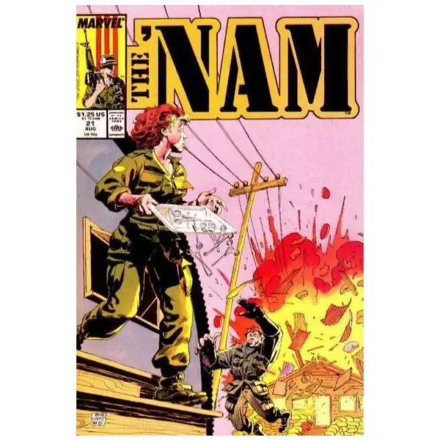 Nam (1986 series) #21 in Near Mint minus condition. Marvel comics [a