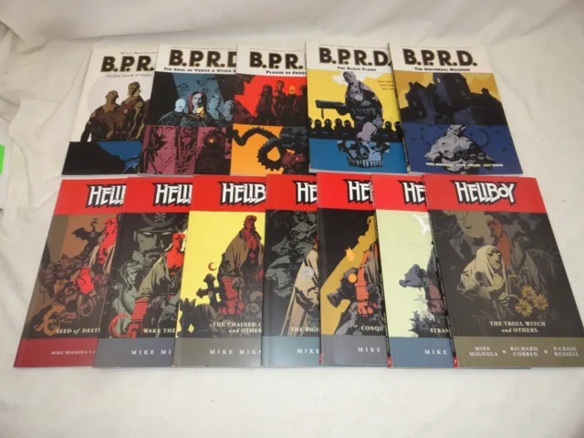 Hellboy 1-7 BPRD: Volumes 2,3,5,6 Graphic Novels Trade Paperbacks
