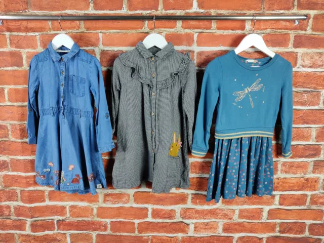 Girls Bundle Age 4-5 Years John Lewis Mantaray Next Long Sleeve Dress Set 110Cm