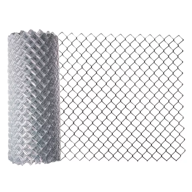 ALEKO Galvanized Steel 4 X 50 feet Roll Chain Link Fence Fabric 11.5-AW Gauge