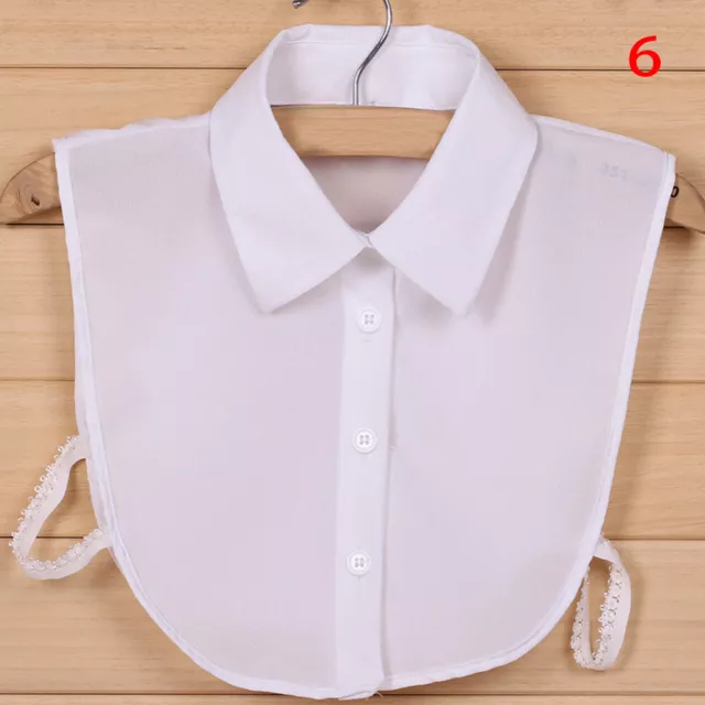 False Collar Women Fake Half-Shirt Blouse Ladies Detachable Collar Lapel Tops 3