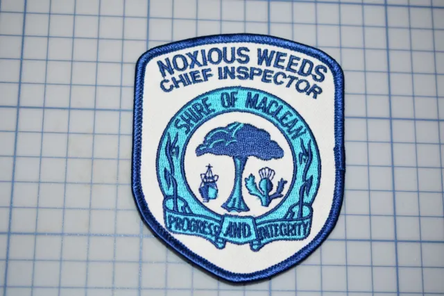 Shire Of Maclean Noxious Weeds Chief Inspector Patch
