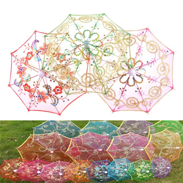 Dollhouse Toy Furniture Garden Flower Umbrella Home Miniature Decorative Gift WF