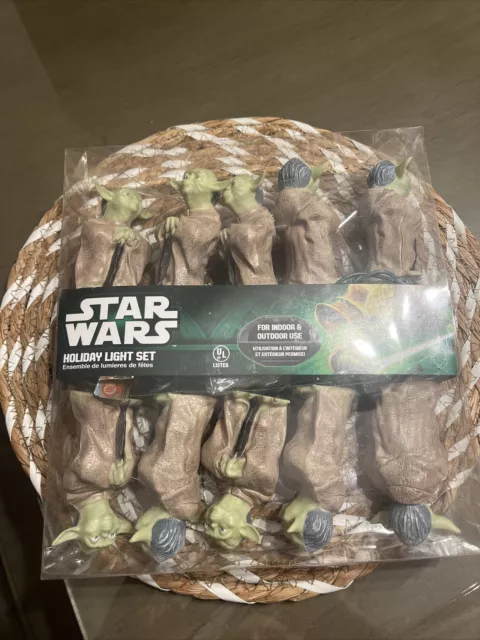 Kurt Adler Star Wars Holiday Light Set Yoda (2013)