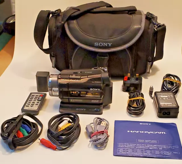 SONY HDR-SR8E DIGITAL CAMCORDER 100GB HD with Accessories