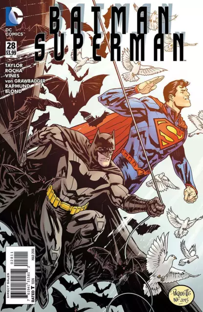 Batman Superman #28 Main Cover DC New 52 Comic 2015 1st Print VF/NM