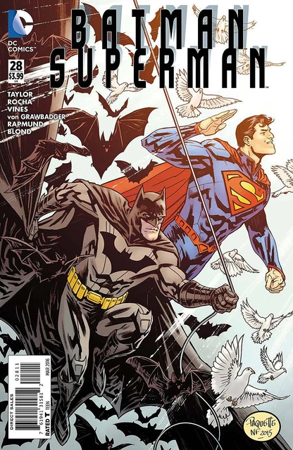 Batman Superman #28 Main Cover DC New 52 Comic 2015 1st Print VF/NM