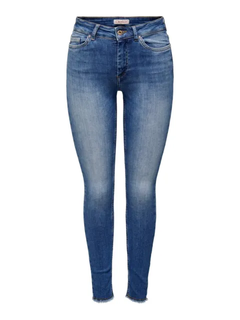 Jeans pour Femmes Onlblush Mi Sk REA1319 - Skinny Fit - Bleu Moyen Denim