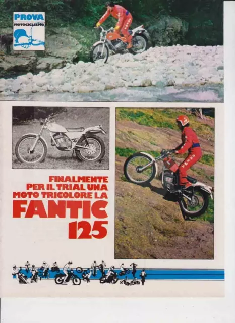 advertising Pubblicità-FANTIC MOTOR  TRIAL 125 1977-MOTOITALIANE TRIAL EPOCA