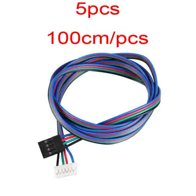 5x 4Pin Stepper Motor Cable XH2.54 Terminal Wire Connector For 3D Printer Nema17