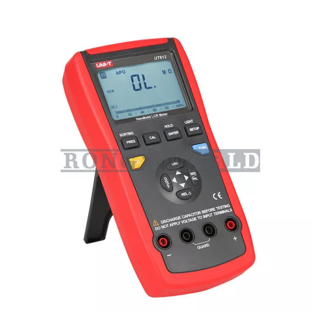 UNI-T Capacitance meter LCR Meter Inductance Ohm Freq Deviation Ratio Test UT612