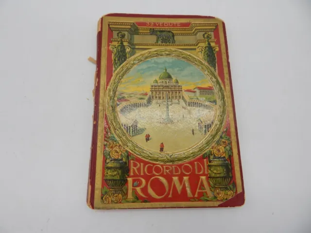 Vintage Ricordo Di Roma Parte I Souvenir Photo Book Memory of Rome 32 Views