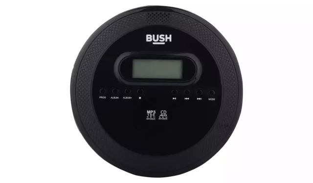 Bush CD Player with MP3 Playback - BLACK