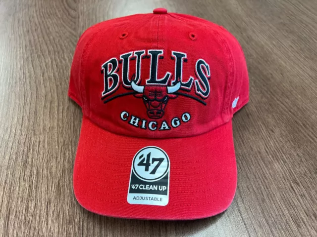 Chicago Bulls 47 Clean Up Hat Strapback Stark Dad Cap New Nba Nwt Msrp $32