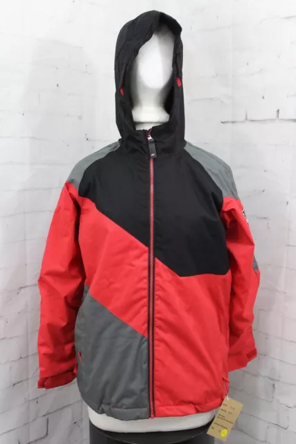 Ride Hemi Insulated Snowboard Jacket, Boys Youth Medium (10-12), Red / Black New