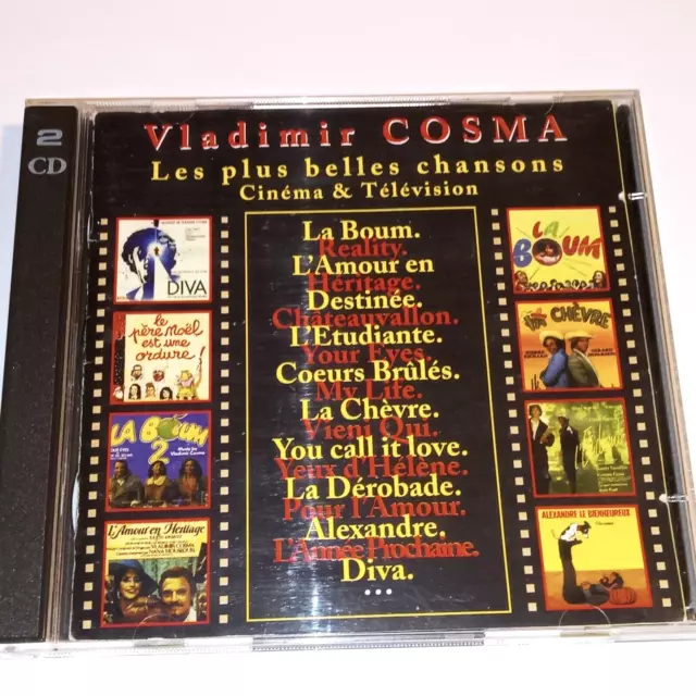 2er-CD  Vladimir Cosma - Les plus belles chansons Cinema & Television - 41 Titel