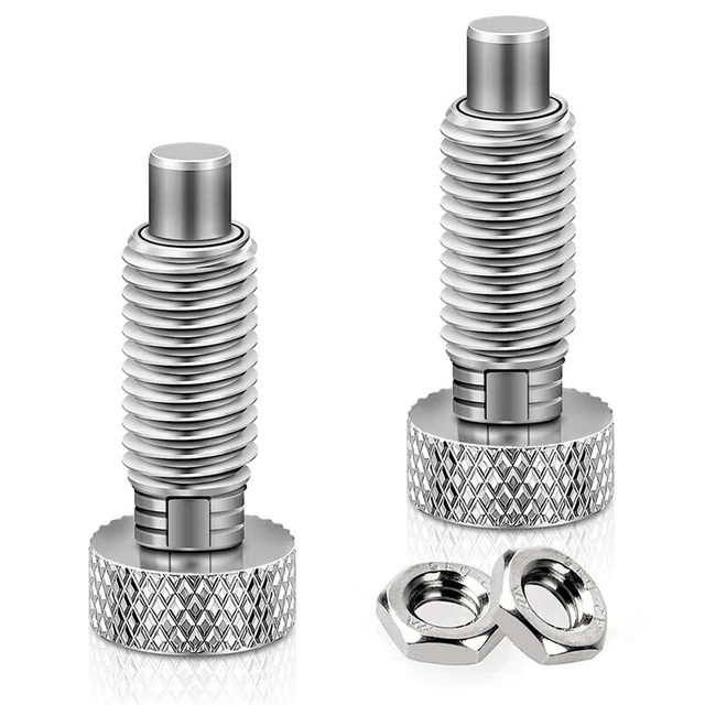 EMSea Federstößel Mit Zugring M10 - Edelstahl Schnellspannstift, Nicht Verriegelnd, 2 Stück