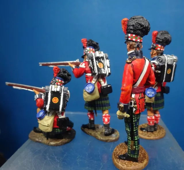 king &country 54mm Napoleonic Highlanders 4 figs  2004 PRE oop 3