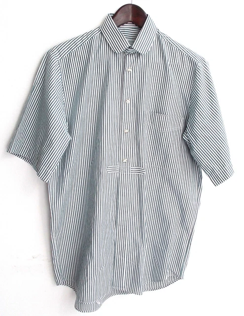 Camicia folcloristica uomo verde bianca a righe taglia 38 di Folcten Schlössl