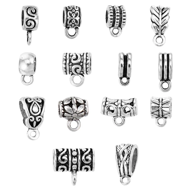 120Pcs Braccialetto di Fascino di Diy Kit Perline di Fascini Fai Te