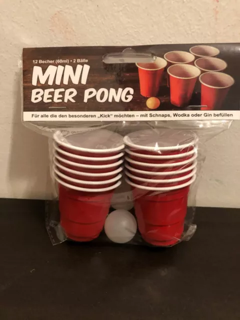relaxdays Mini beer pong - party game - pour bière ou shots - 25
