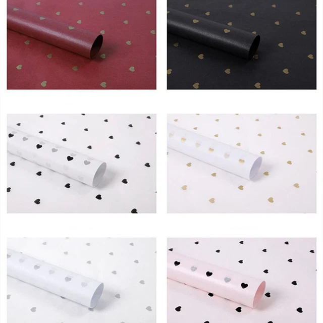 Papel de regalo impermeable flores multicolor ramo de flores papel de regalo