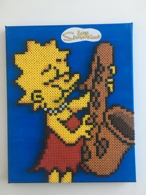 PIXEL ART / Perles A Repasser Tableau De Lisa Simpsons EUR 15,00 ...