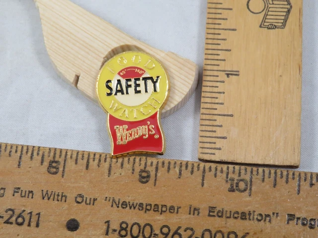 Wendy's Safety Food Watch Pin