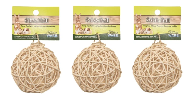 Ware Manufacturing Nutty Stick Ball Treat [Set of 3]