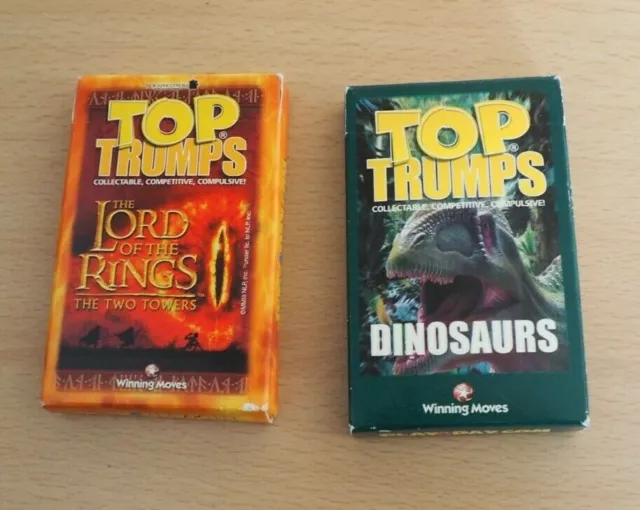 Top Trumps Card Games  The Lord of the Rings. The Two Towers& Dinosaurs