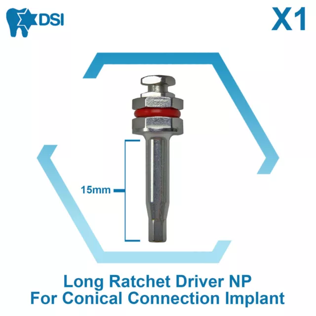 Implant Dentaire Cliquet Conducteur Conique Connexion Np Nobel Active 15 MM