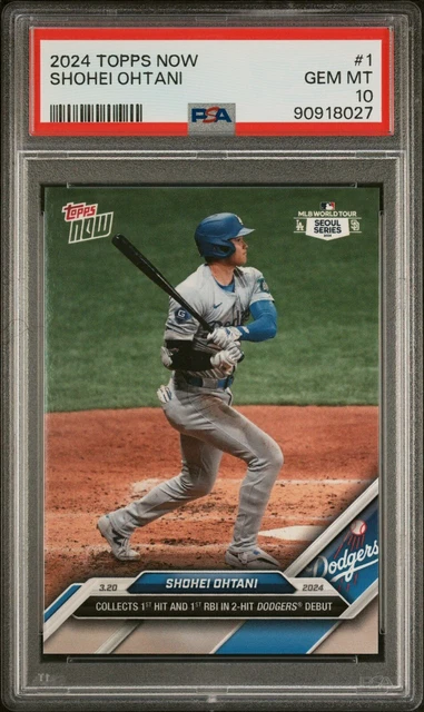 Psa 10 Baseball Cards 2024 TOPPS NOW #722 SHOHEI OHTANI 50/50 LA