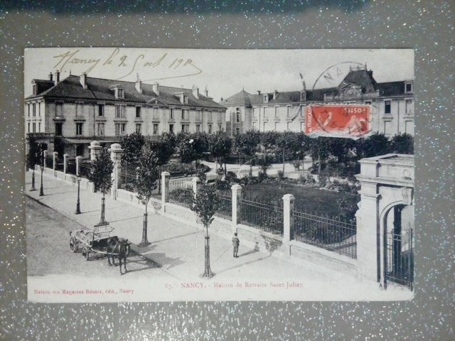 Cpa 54 NANCY maison de retraite SAINT JULIEN animée