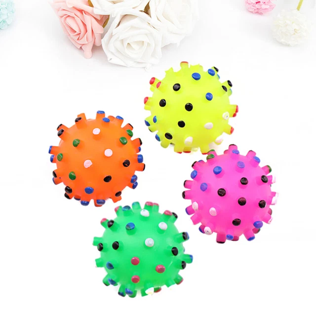4 pz giocattolo per mordere palline giocattolo per gattini giocattolo per gatti in gomma cagnolini