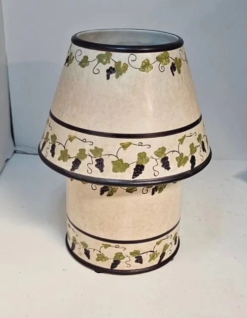 Pottery Candle Light Shade and Candle Holder Hurricane Lamp Fits Jar Candles