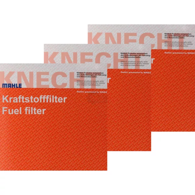 3x MAHLE / Knecht Filtre pour Carburant KL 511 Filtre à Carburant