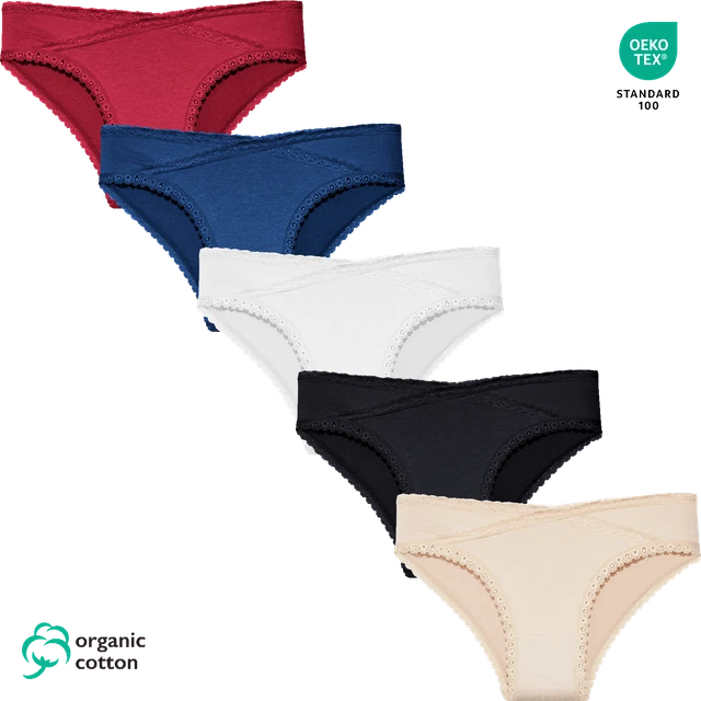 HERMKO Damen Mini-Slip Mit Seitlicher Spitze – 95% Baumwolle, 5% Elastan, Bequem & Formstabil