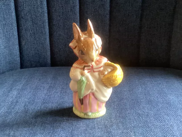 Royal Albert Mrs Rabbit With Shopping Basket - Rare Beatrix Potter Figurine