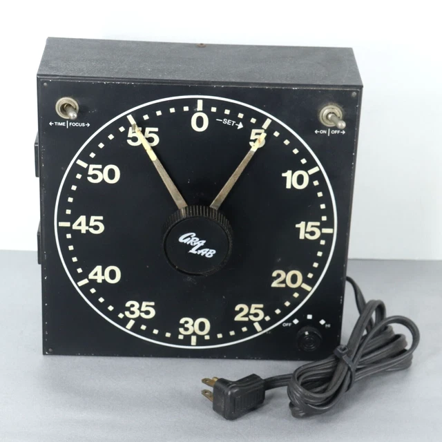 Vintage GRALAB 300 Analog Darkroom Timer, w/ Variable Audible Alert, Tested EUC!