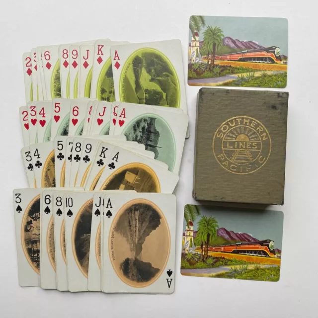 VTG Southern Pacific Lines Railroad DAYLIGHT Playing Cards 52+2 jokers complete