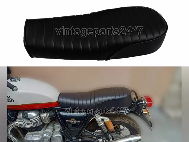 Royal Enfield Gt & Interceptor 650 Noir Leatherite Siège Double D10