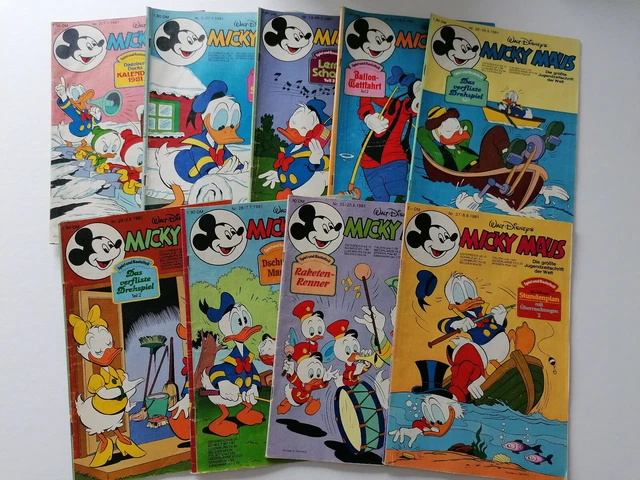 Walt Disneys Micky Maus 1981 - Einzelverkauf Heft Nr. 2 bis 37 + Einlage (AW1)