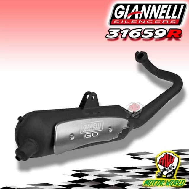 31659R Neu Schalldämpfer Go Original GIANNELLI Für Piaggio NRG Power DD Dt 50 2T