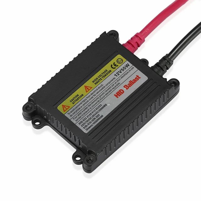 2 Pcs 55W DC Digital Slim HID Ballast Replacement Xenon Universal Conversion Kit
