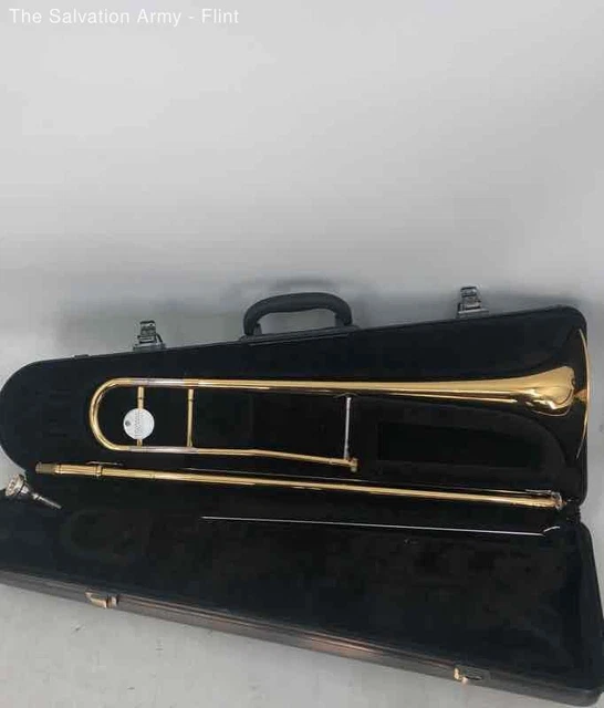 YAMAHA ADVANTAGE YSL200AD Gold Lacquered Finish Trombone With Case 107.09 PicClick CA