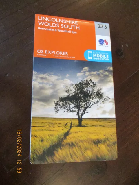 OS Explorer 273 Lincolnshire Wolds: Horncastle/Woodhall Spa & mobile download