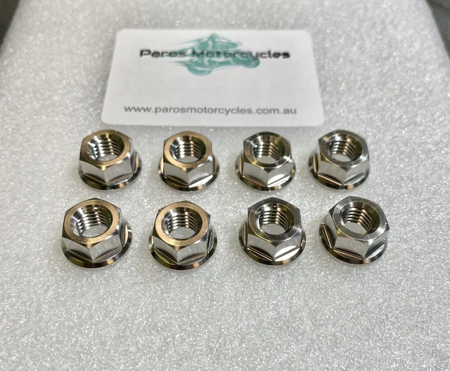 Motocycle Titanium Ti Alloy Chain Adjuste Bolt 1 Pai M8x1