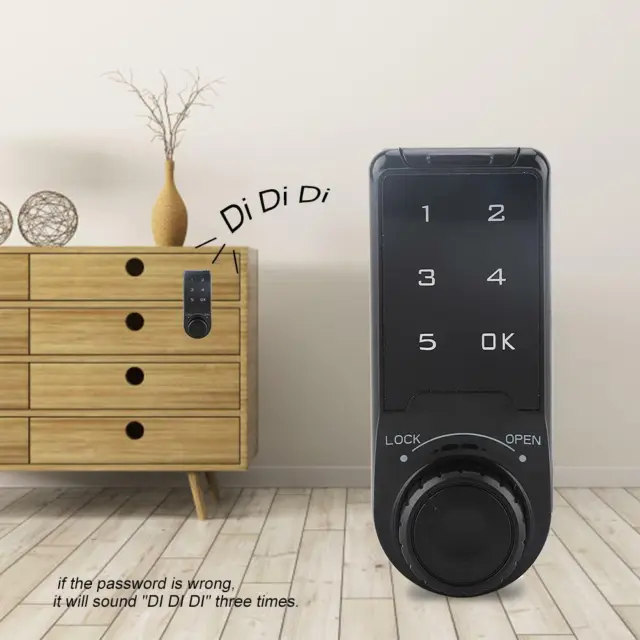 Home Touch Keypad Password Key Access Lock Digital Electronic Security Cabinet