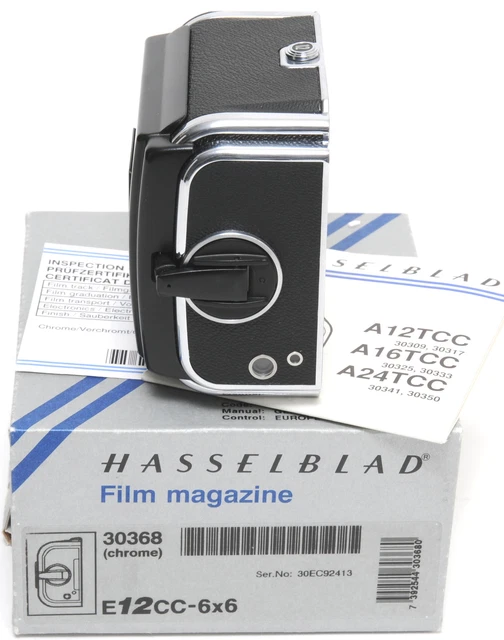 Hasselblad E12cc 6x6 Magazine chrome boxed 30368 near MINT