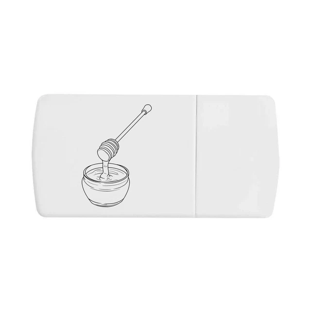 'Jarro de miel con teja' caja de píldoras con divisor de tableta (PI00020782)